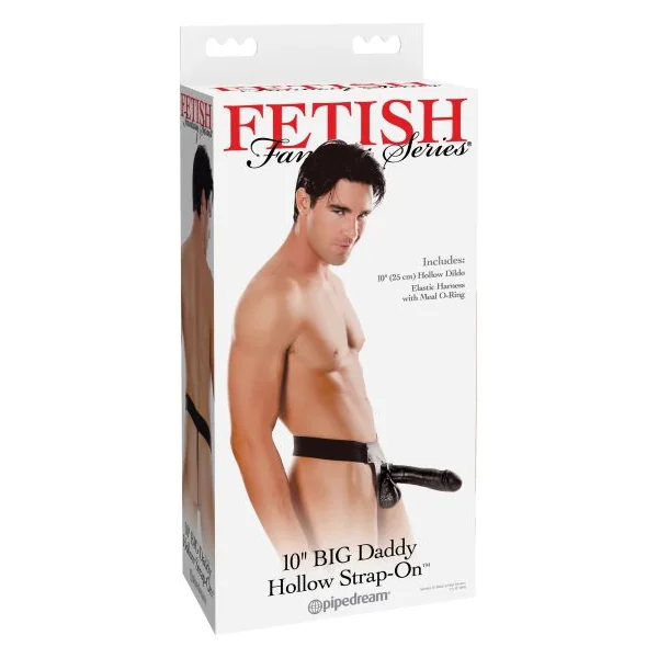FETISH FANTASY BIG DADDY HOLLOW 10IN STRAP ON BLACK