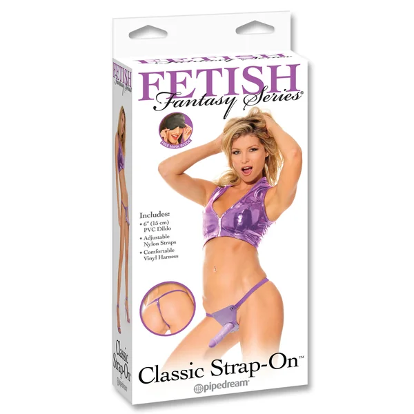 FETISH FANTASY CLASSIC STRAP ON WITH HARNESS – PURPLE