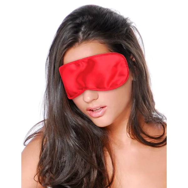FETISH FANTASY LOVE MASK-RED SATIN