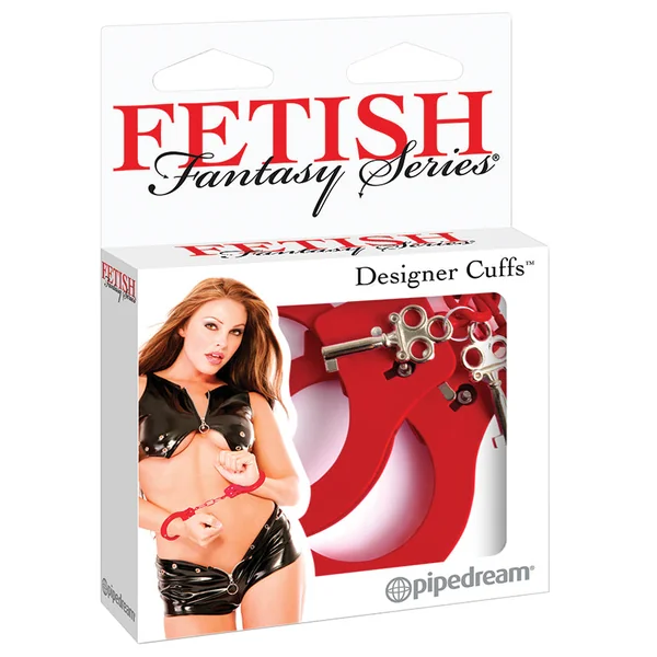 Fetish Fantasy Series Designer Metal Handcuffs - Red