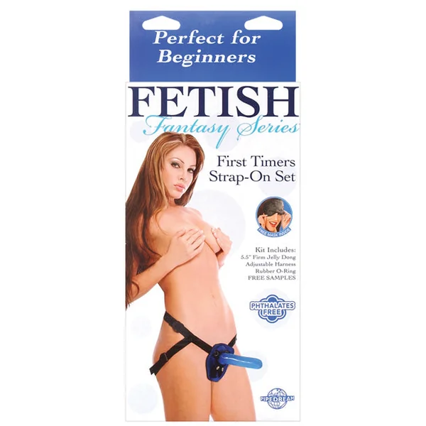 Fetish Fantasy Series First Timers Strap-on Set - Blue