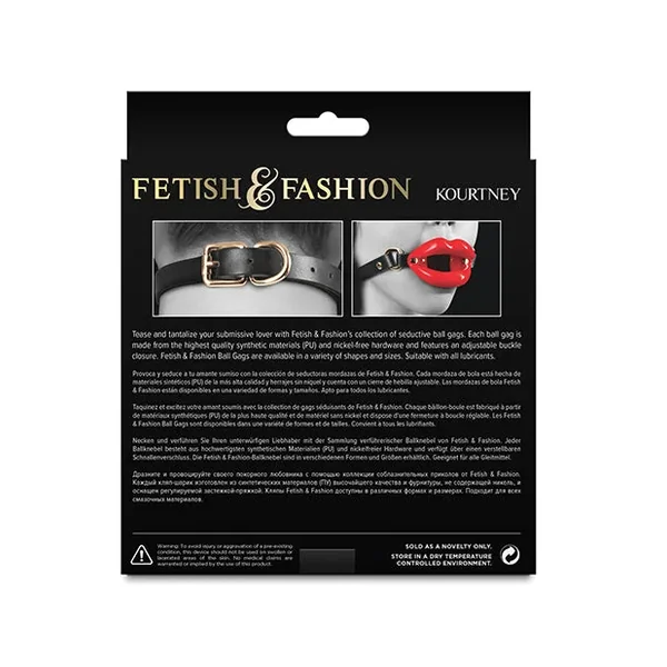Fetish & Fashion Kourtney Gag – Black/Red