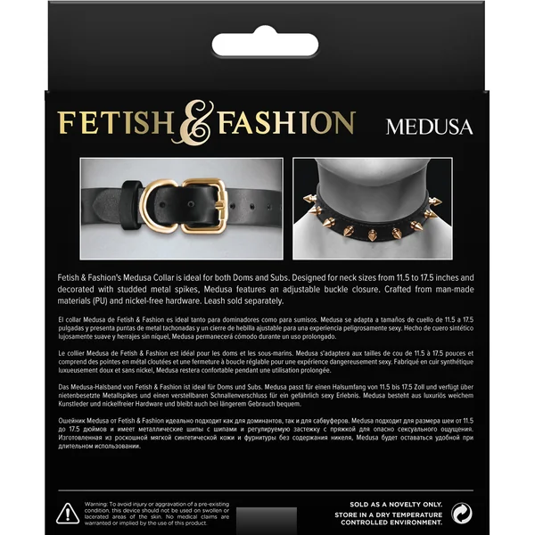 FETISH & FASHION MEDUSA COLLAR BLACK