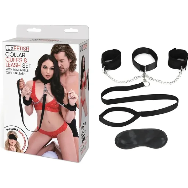 Fetish - Lux Fetish - Collar Cuffs & Leash Set