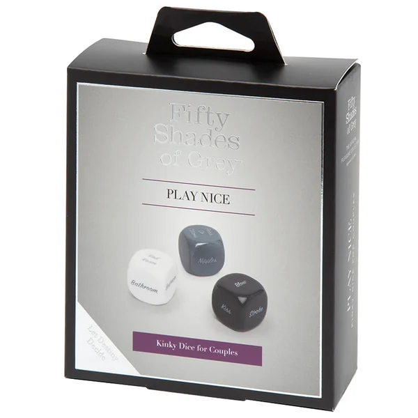 Fifty Shades of Grey Play Nice Kinky Dice for Couples (3 Count)