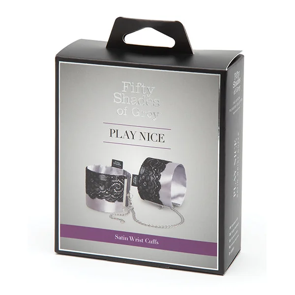 Fifty Shades Of Grey Play Nice Satin & Lace Wrist Cuffs