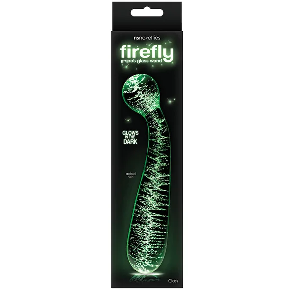 Firefly Glass G Spot Glow Wand - Clear