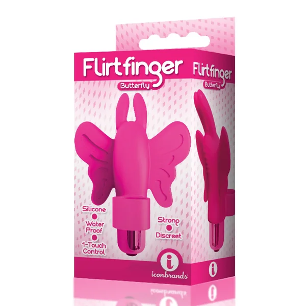 Flirt Finger Butterfly Finger Vibrator by Icon