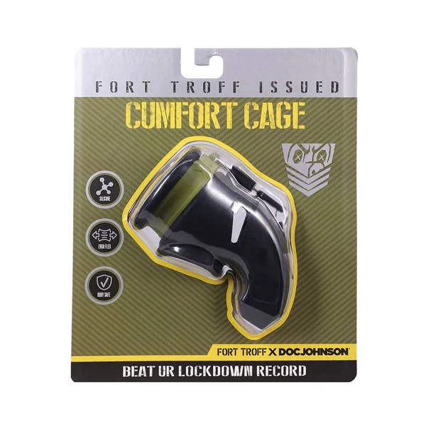 Fort Troff CUMfort Cage Chasity Cage - Black
