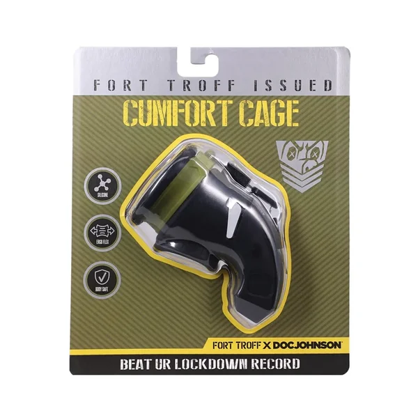 Fort Troff CUMfort Cage Chastity Cage – Black