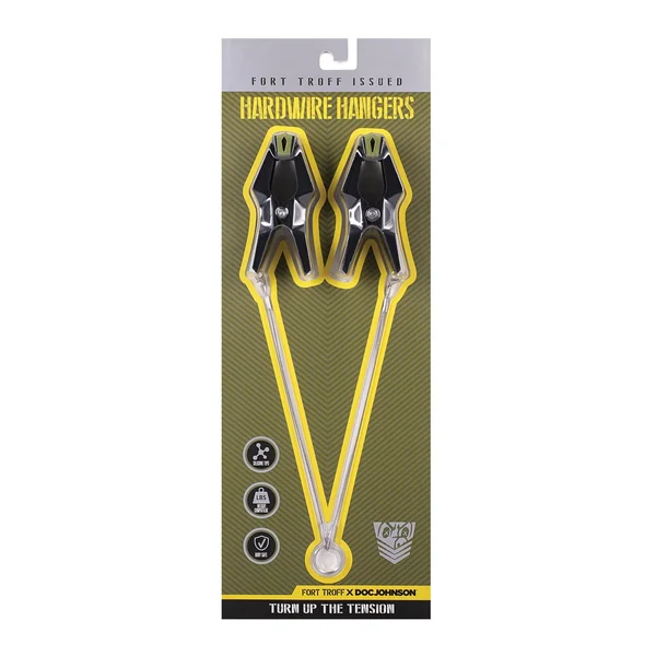 Fort Troff Hardwire Hanger Nipple Clamps - Black