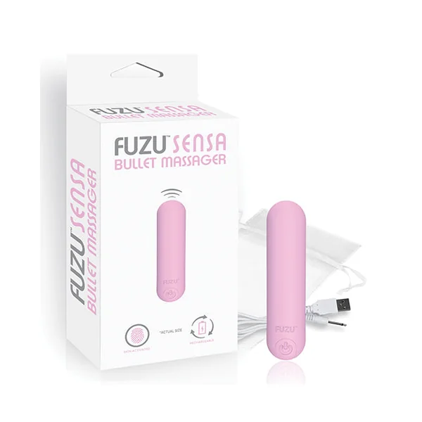 Fuzu Sensa Activated Rechargeable Bullet Massager - Pastel Pink