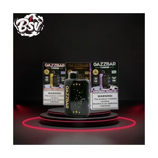 Gazz Bar Turbo 30k Disposable Raspberry Peach Ice