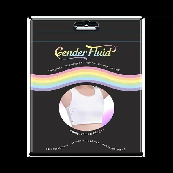 Gender Fluid Chest Binder – White – XL