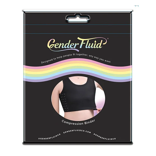 Gender Fluid Chest Compression Binder - Xxxl Black