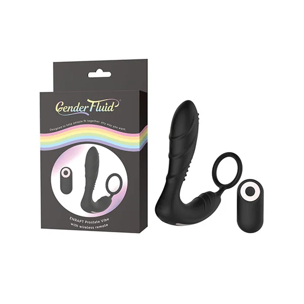 Gender Fluid Enrapt Prostate Vibe W-remote - Black