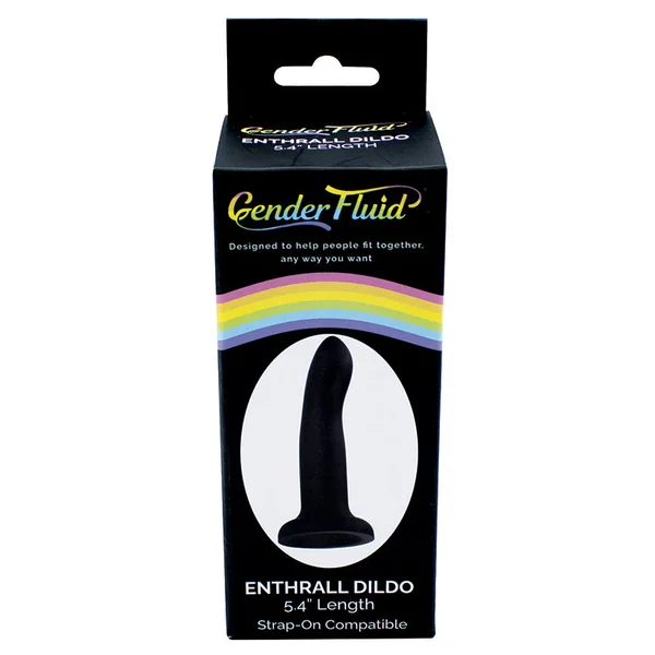 Gender Fluid Enthrall Strap On Dildo - Black 5.5"