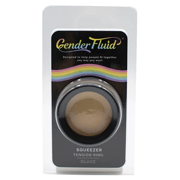 Gender Fluid Squeezer Tension Ring - Black
