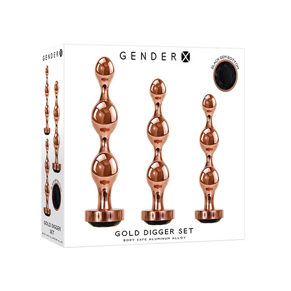 Gender X Gold Digger Set - Rose Gold-black