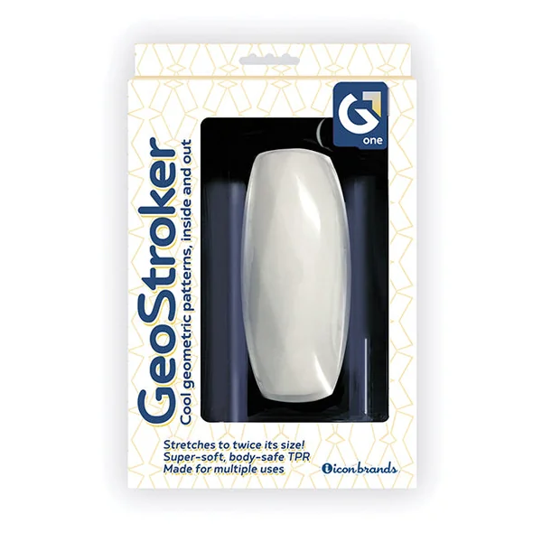 GeoStroker One 5" Ultra-Soft TPR Stroker - White