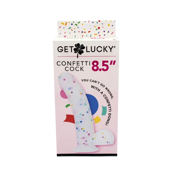 Get Lucky Confetti Cock - 8.5 Inch