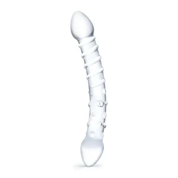 Glas 10inch Double Trouble Dildo Clear