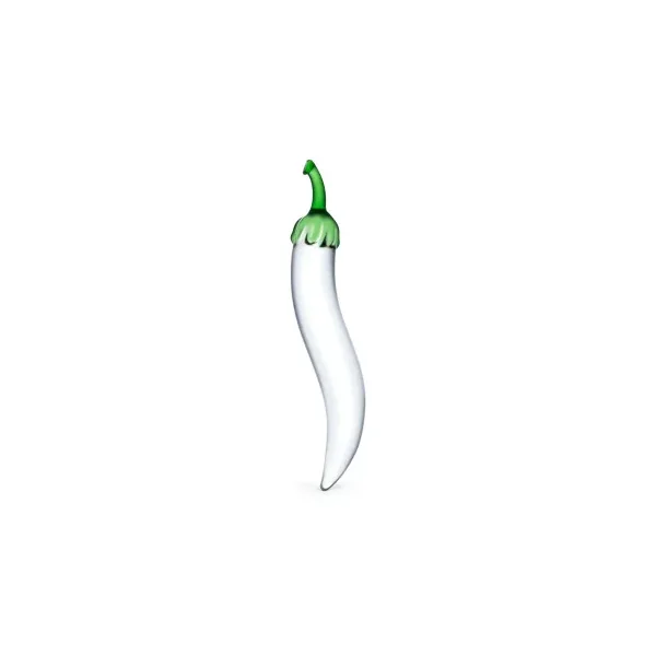 Glas 8.25 in. Glass Naturals Chili Pepper Dildo