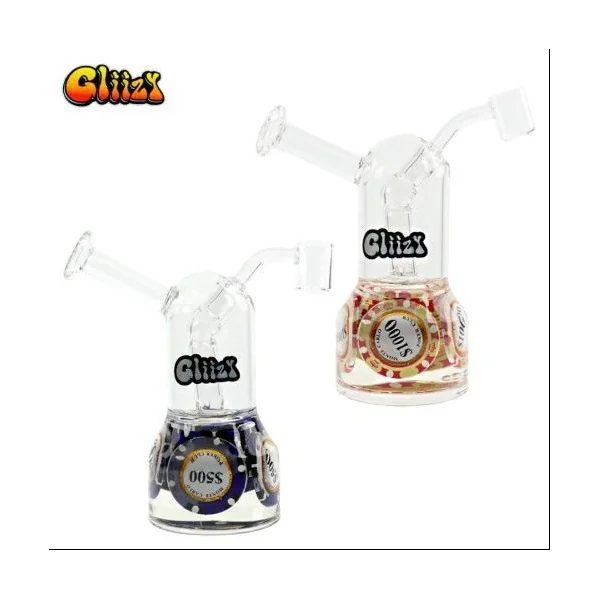 Gliizy Poker Chips Rig W/Banger Blue