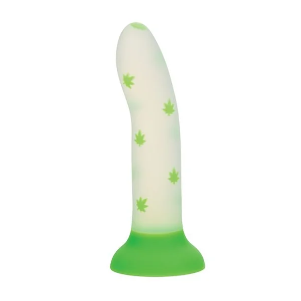 Glow Stick Leaf Suction Cup Glow-in-the-Dark Dildo