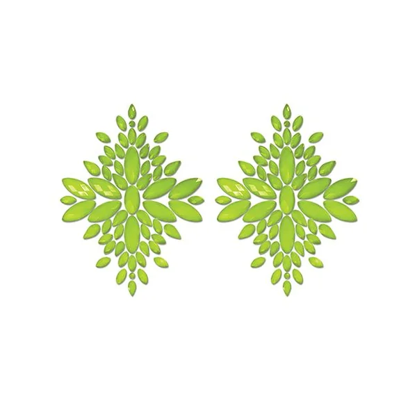 Glow UV Reactive Jeweled Pasties