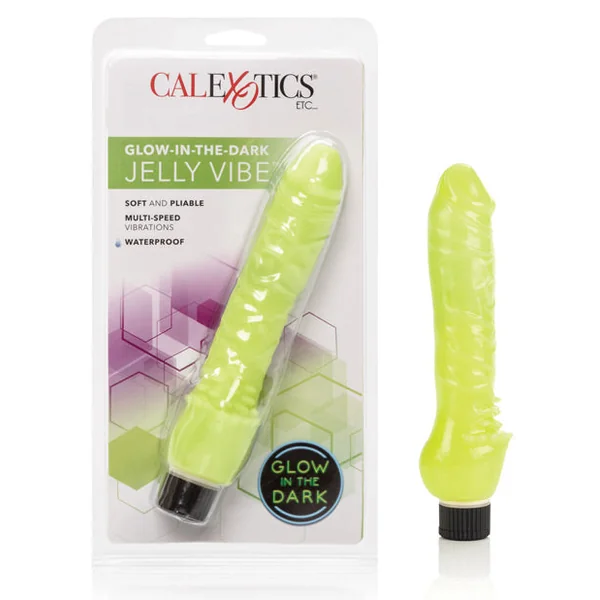 Glow-in-the-dark 7" Jelly Penis Vibe