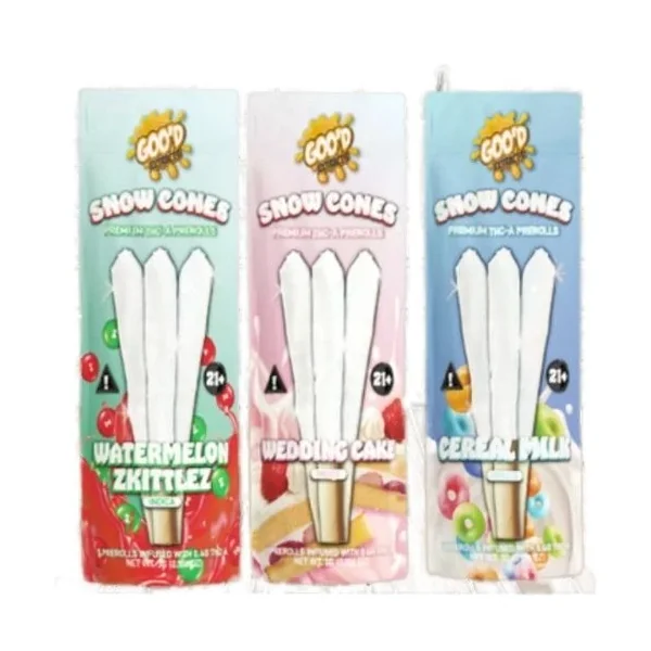 Goo’d Grams Premium THC-A Pre Rolls 3ct Watermelon Zkittlez