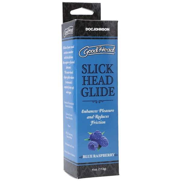GoodHead™ Slick Head Oral Sex Glide Blue Raspberry by Doc Johnson