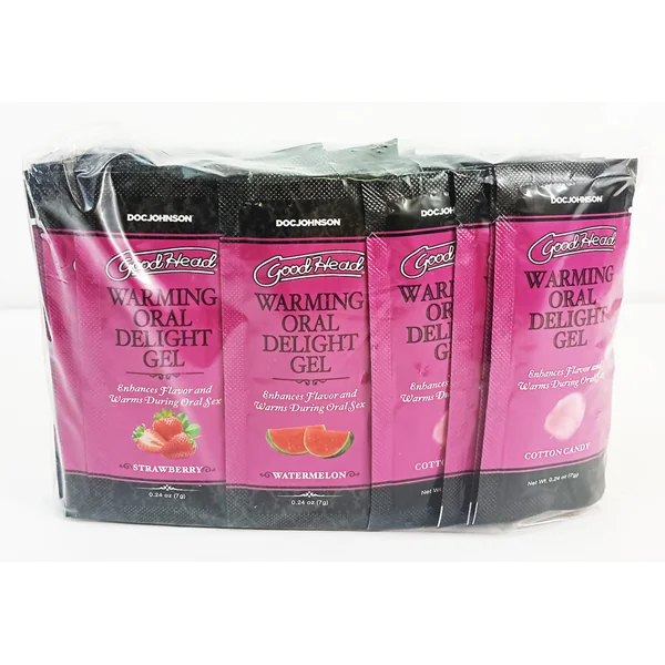 GOODHEAD WARMING ORAL DELIGHT GEL 48 ASST PCS 0.24 OZ