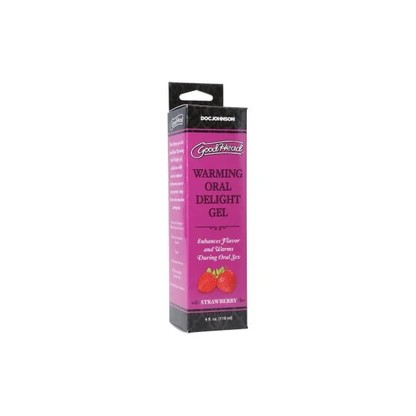GoodHead™ Warming Oral Sex Delight Gel Strawberry By Doc Johnson