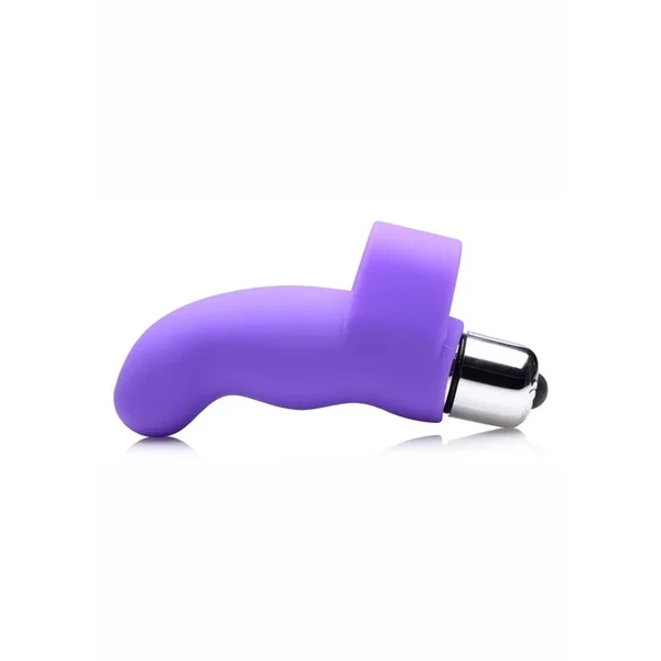 Gossip G-Thrill Silicone Finger Vibrator with Full Size Bullet – Purple