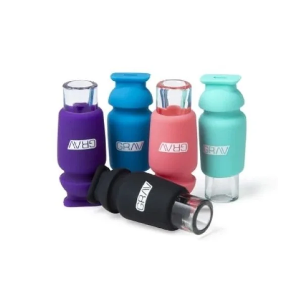 Grav Silicone Glass Crutch Orange