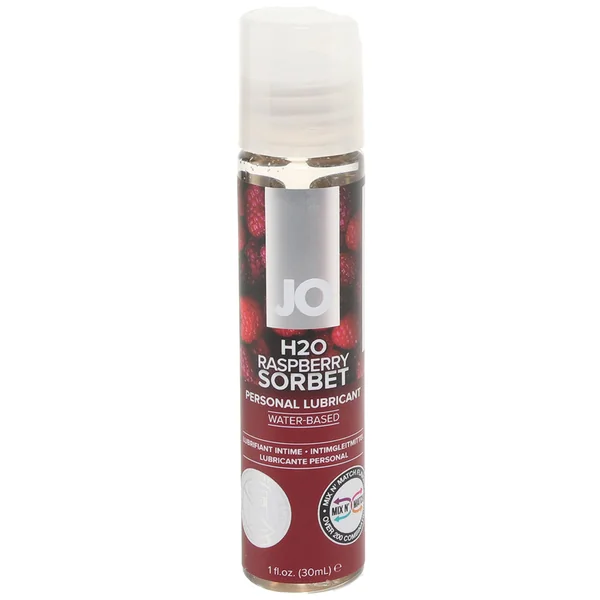 H2O Flavored Lube 1oz/30ml in Raspberry Sorbet