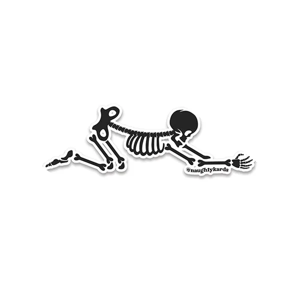 Halloween Bone Over Sticker - Pack of 3