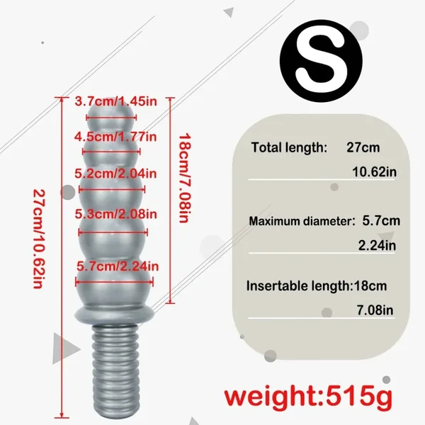 Handheld Fantasy Anal Beads Silicone Dildo - Female Fisting Expansion Masturbation Toy