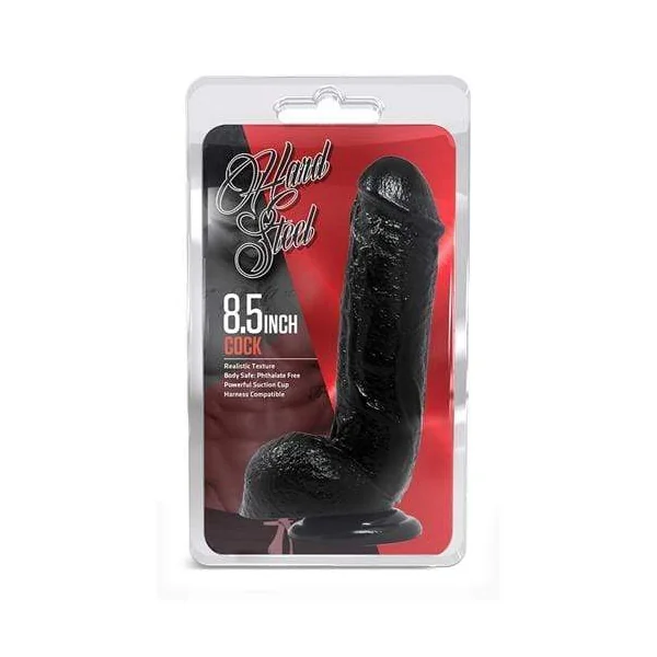Hard Steel 8.5 Inch Cock - Black