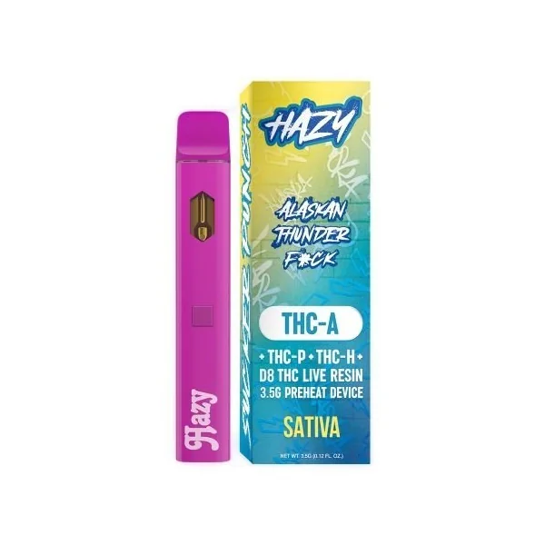 Hazy Extrax Alaskan Thunder Fuck THC-A 3.5g Pre Heat Disposable