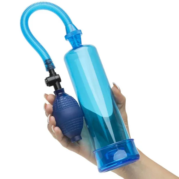 HEAD COACH ERECTION PENIS PUMP 7.5 INCH BLUE California Exotic