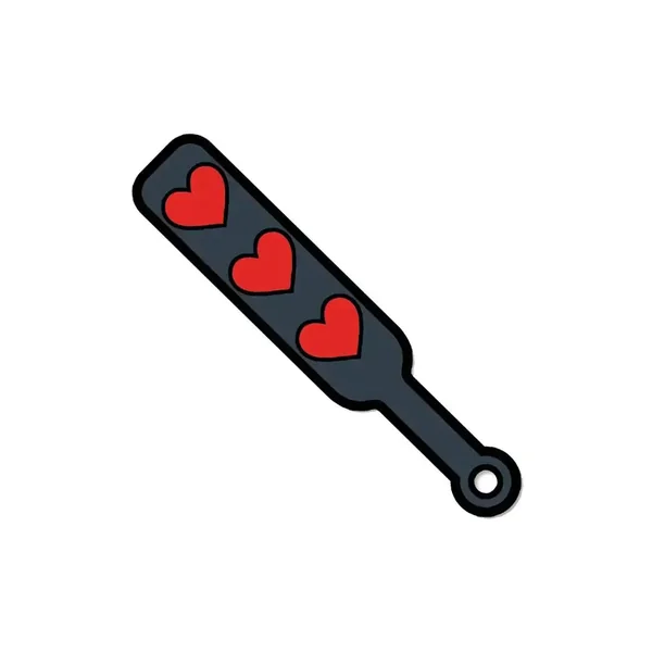 Heart Paddle Enamel Pin