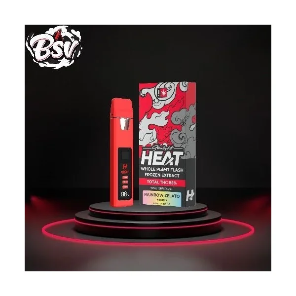 Heat Frozen Extract THC 1g Disposable Rainbow Zelato