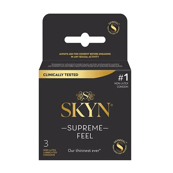 Hella Raw Lifestyles SKYN Supreme Feel Condoms – Pack of 3
