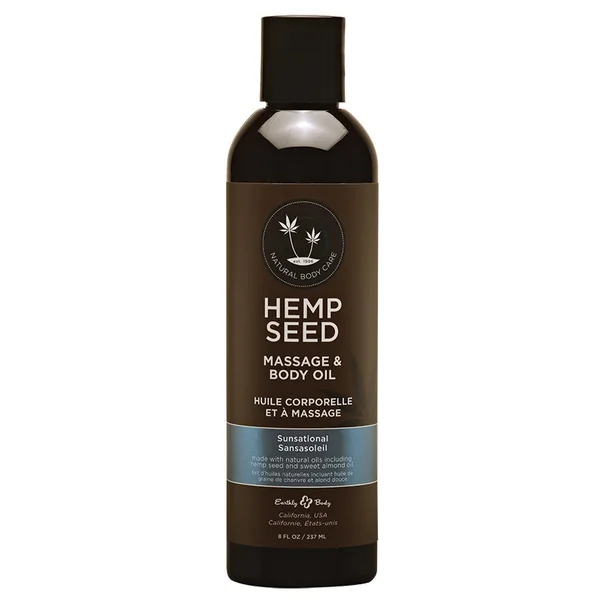 Hemp Seed Body & Massage Oil Sunsational by Earthly Body