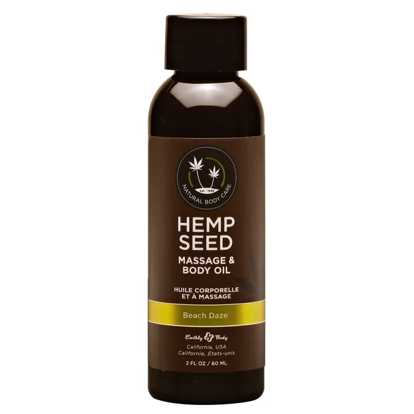 Hemp Seed Massage and Body Oil - Beach Daze 2 Fl. Oz/ 60ml