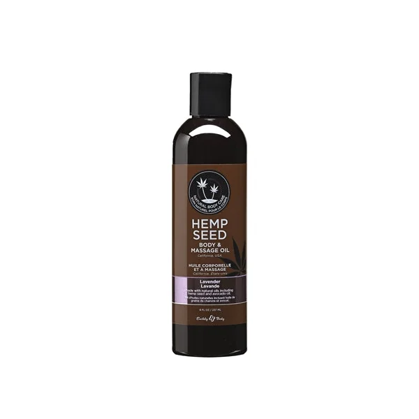 Hemp Seed Massage and Body Oil - Lavender - 8 Fl. Oz./ 237ml