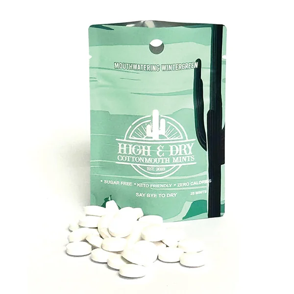 High & Dry Cottonmouth Mints - Pack of 25 Wintergreen